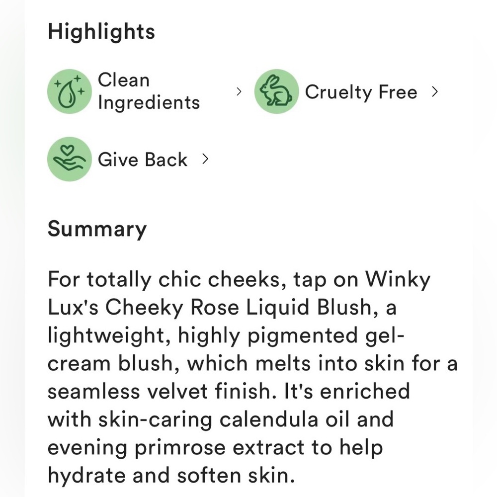 WINKY LUX Cheeky Rose Liquid Blush Rosy Pink -“Noble” Dusty Rose Shade - Picture 5 of 9